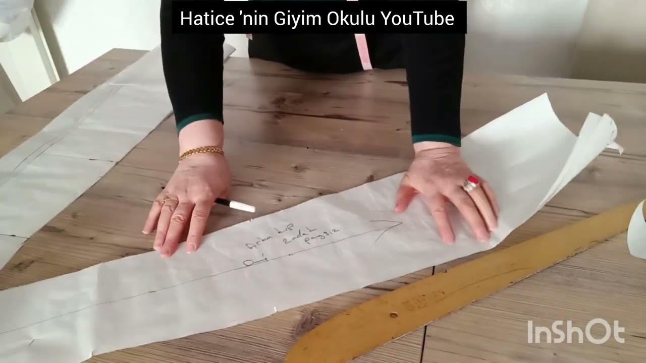 46 BEDEN Gömlek Elbise Kalıbı Nasıl Kesilir ✂️,