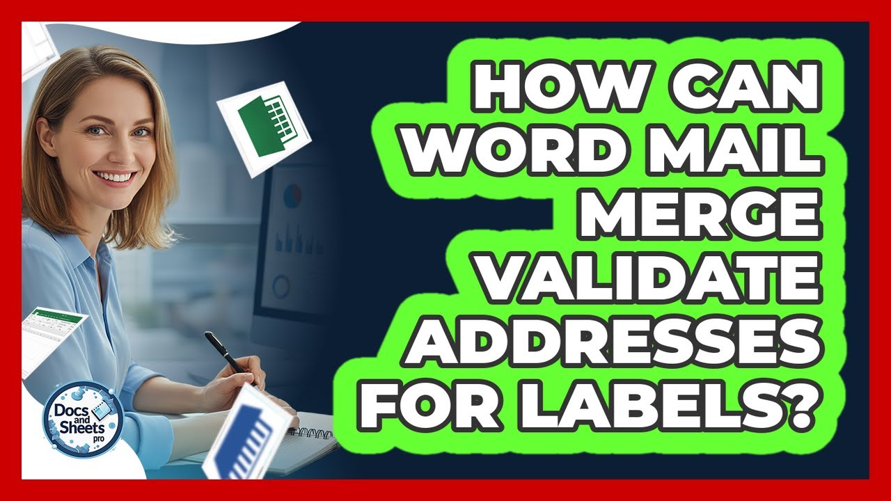 How Can Word Mail Merge Validate Addresses For Labels? - Docs and Sheets Pro