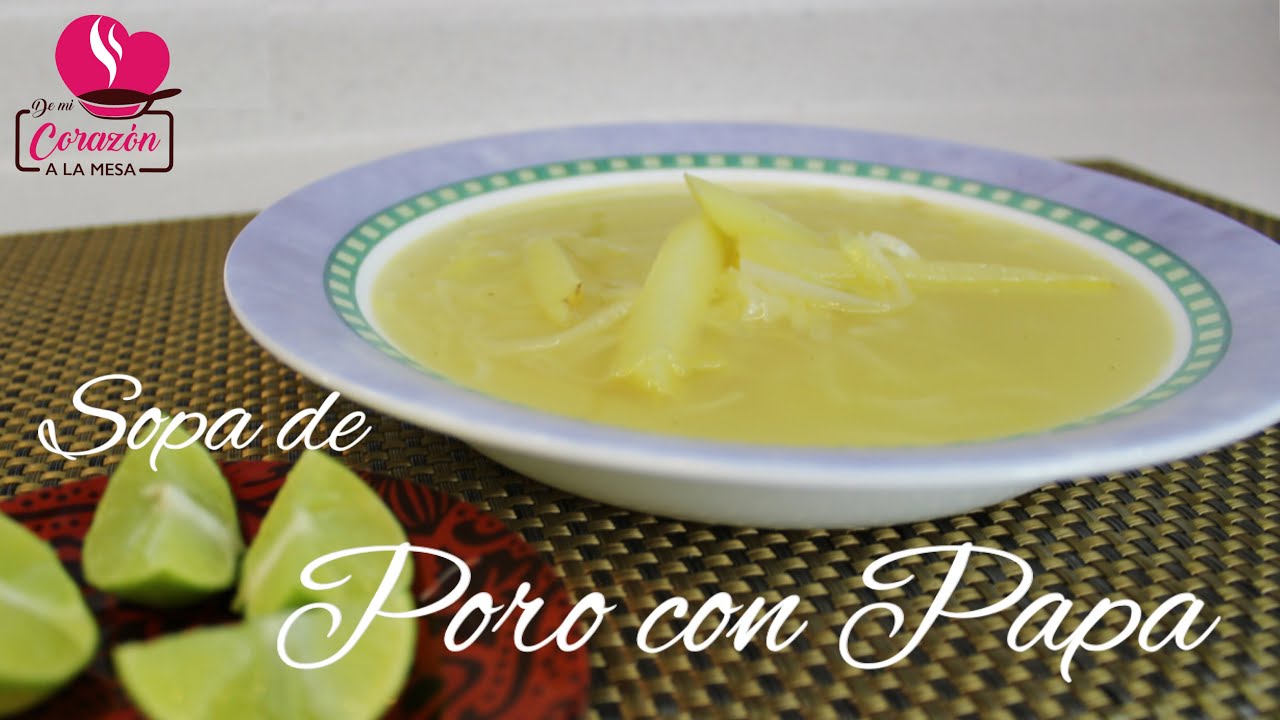 Cómo hacer Sopa de PAPA con PORO