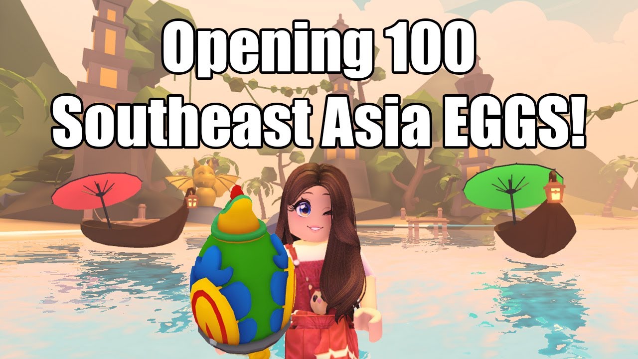 OPENING 100 SOUTHEAST ASIA EGGS IN ADOPT ME! THE BEST SPOT TO HATCH *SO LUCKY*