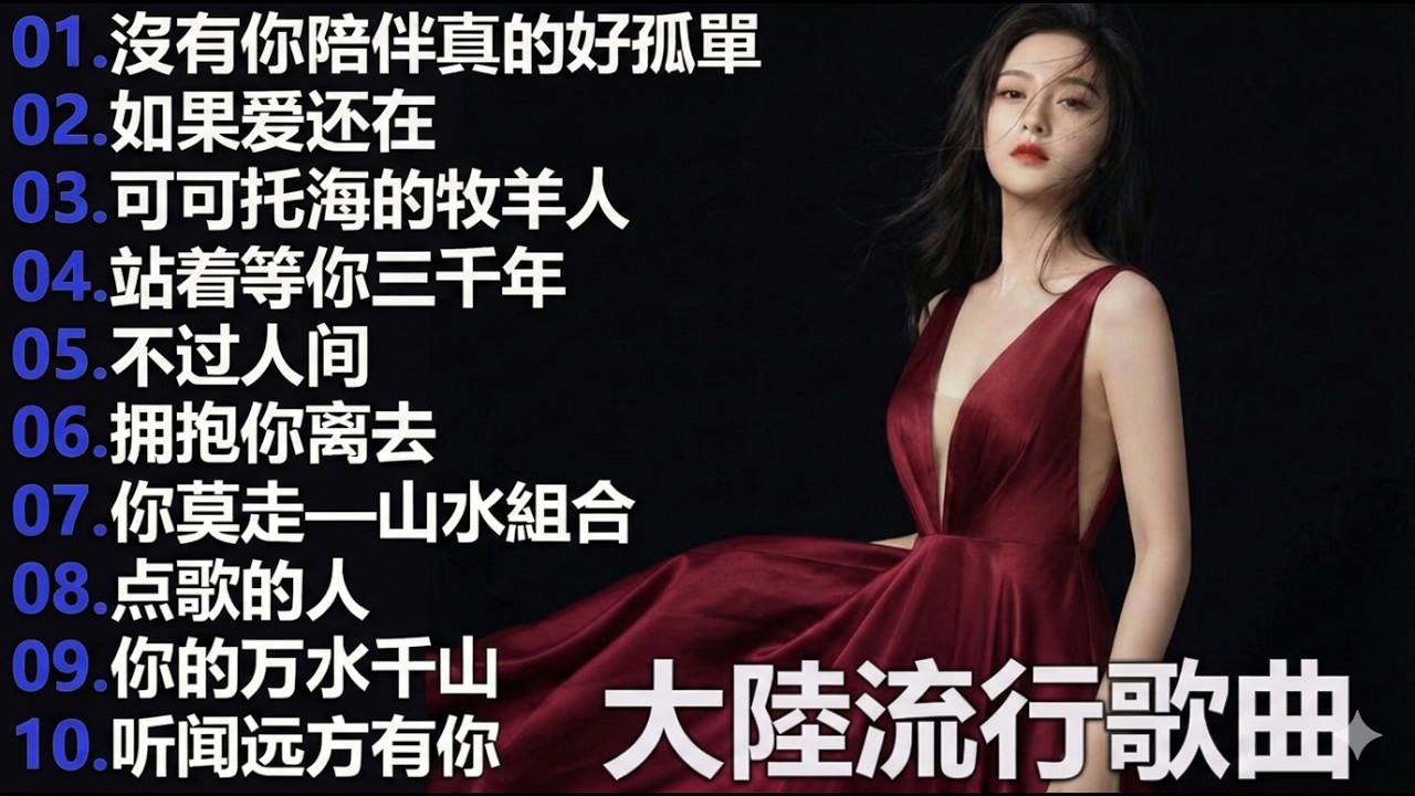大陸流行歌曲🎈🎈【無廣告】2025最新歌曲 2025好听的流行歌🎗️華語流行串燒精選抒情歌 🎗️Top Chinese Songs 2026 by 7K - 94 Playlist