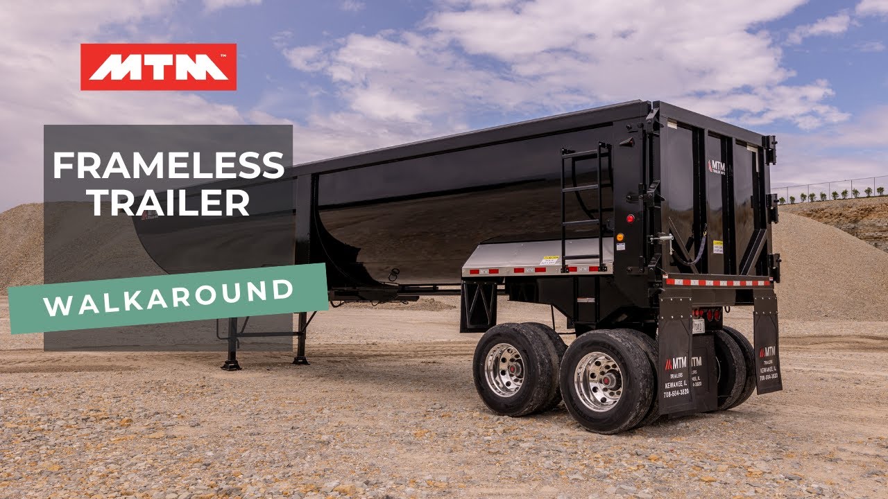 Frameless Scrap and Demo End-Dump Trailer Walkaround