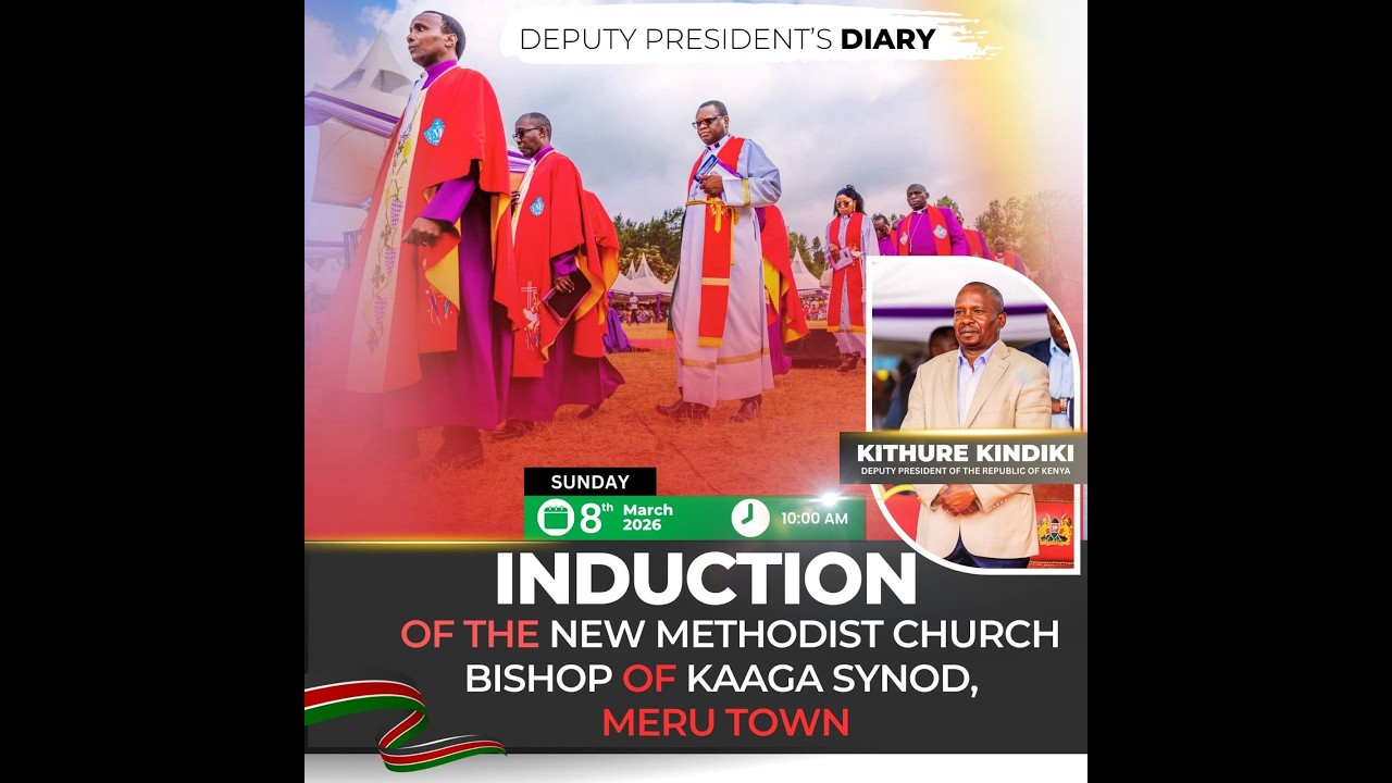 MCK Kaaga Synod; Bishop Rev. David Muthuia Induction.