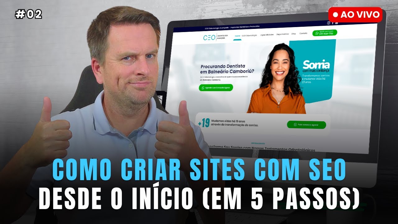 🟢 Como Criar Sites com SEO Desde o Início (em 5 Passos) | Live 02