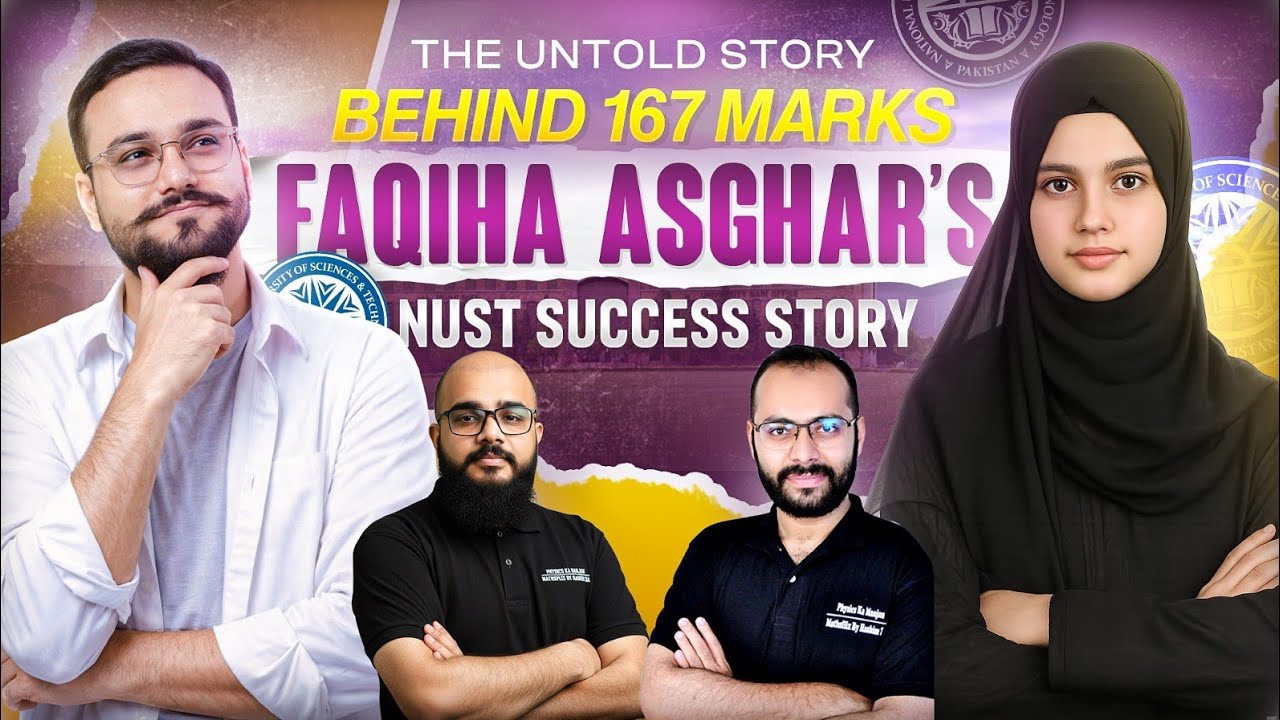 🎧 NUST 2026 NET-02 | 167 Marks Top Position &mdash; Faqiha Asghar | Topper Story | NUST CS 2026 Topper