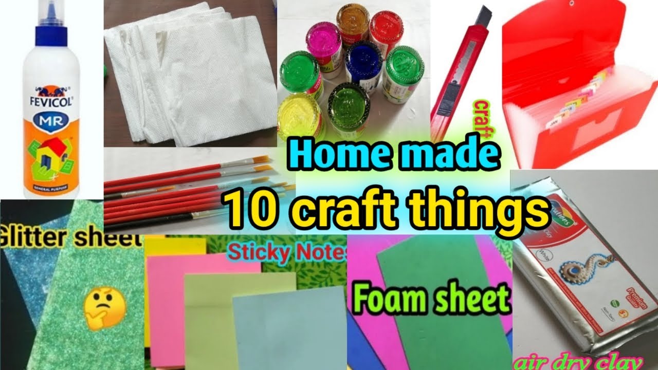 Home made craft items /10 Handmade craft things/craft tamil