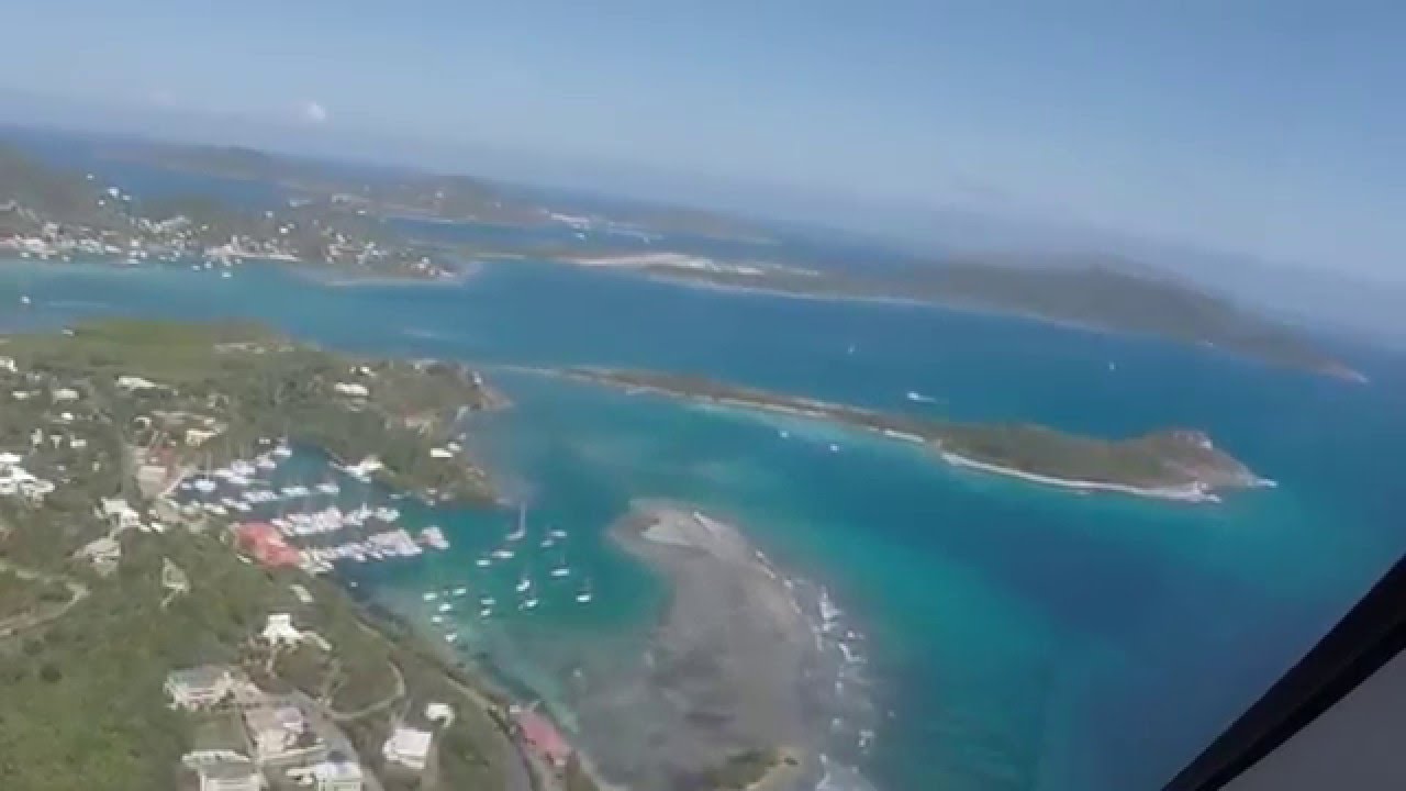 Landing at Beef Island,Tortola,BVI