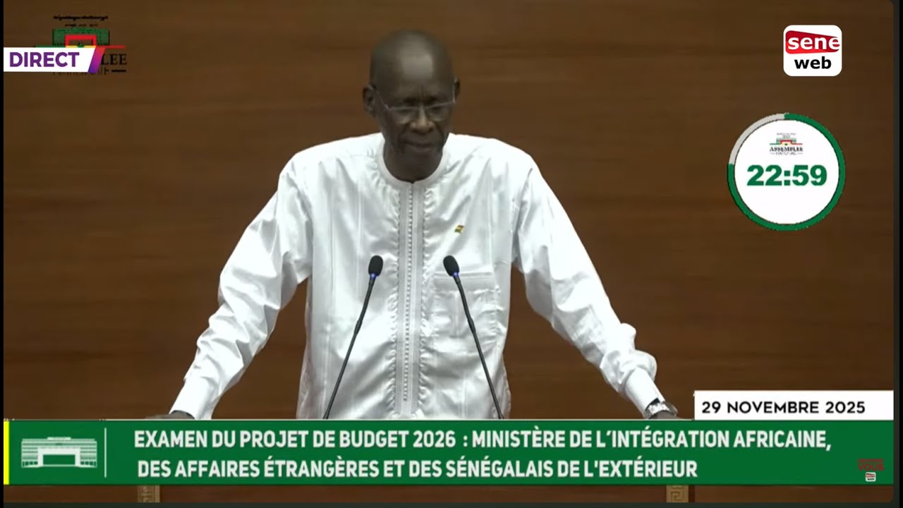 Discours de Cheikh Niang Ministre de l'Intégration Africaine et des Affaires Étrangères