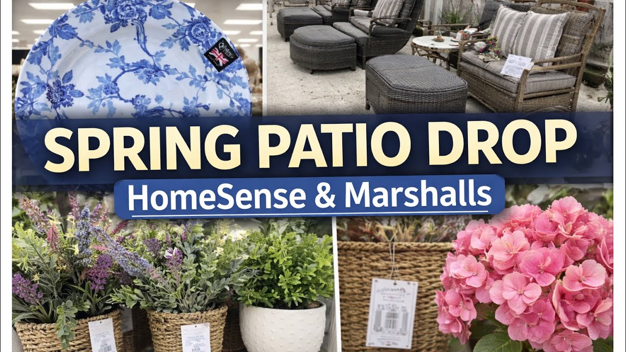 Новая весенняя коллекция товаров для патио в HomeSense и Marshalls 🌿 Столько всего интересного!