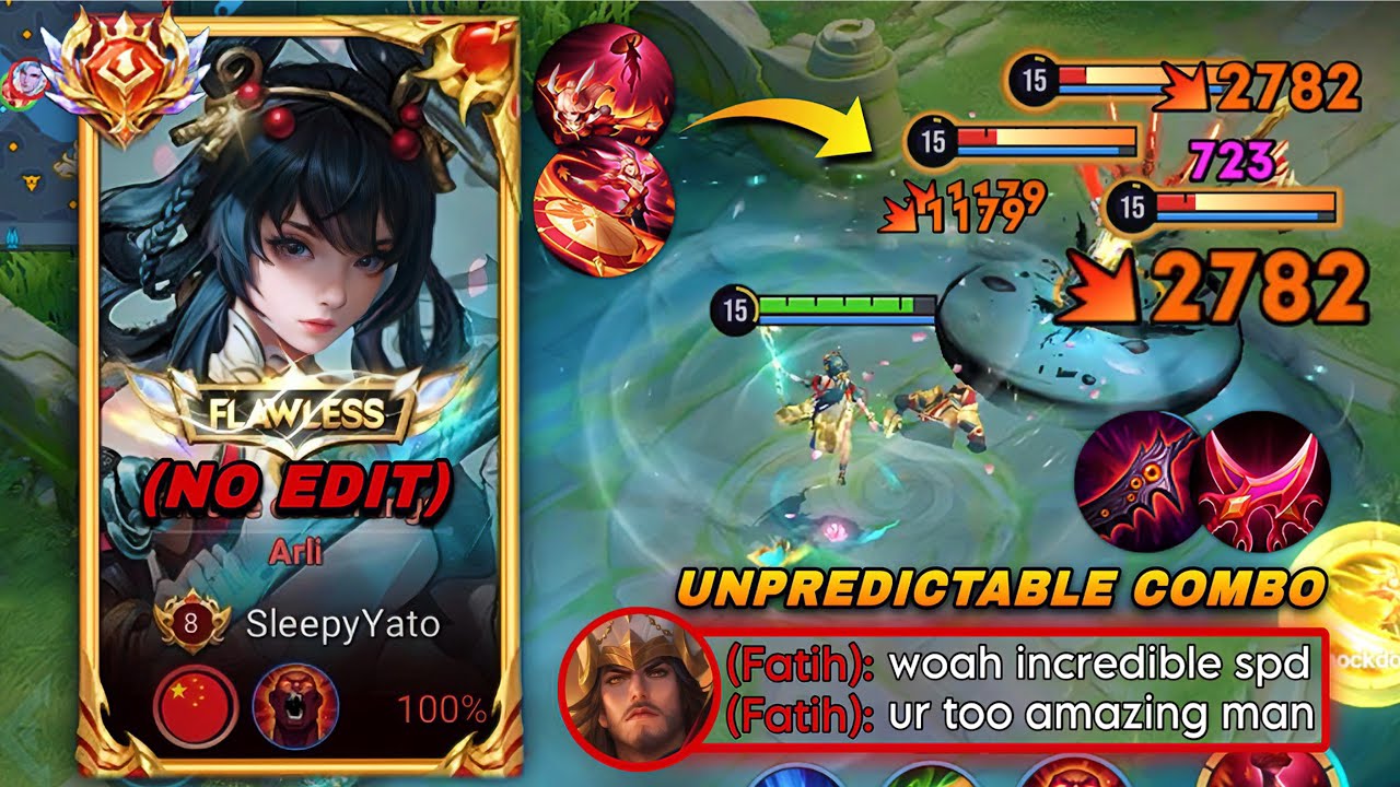 NO EDIT! ARLI UNPREDICTABLE PARASOL COMBO IS UNKILLABLE IN SOLO HIGH RANK~TOP 1 ARLI BUILD & ARCANA