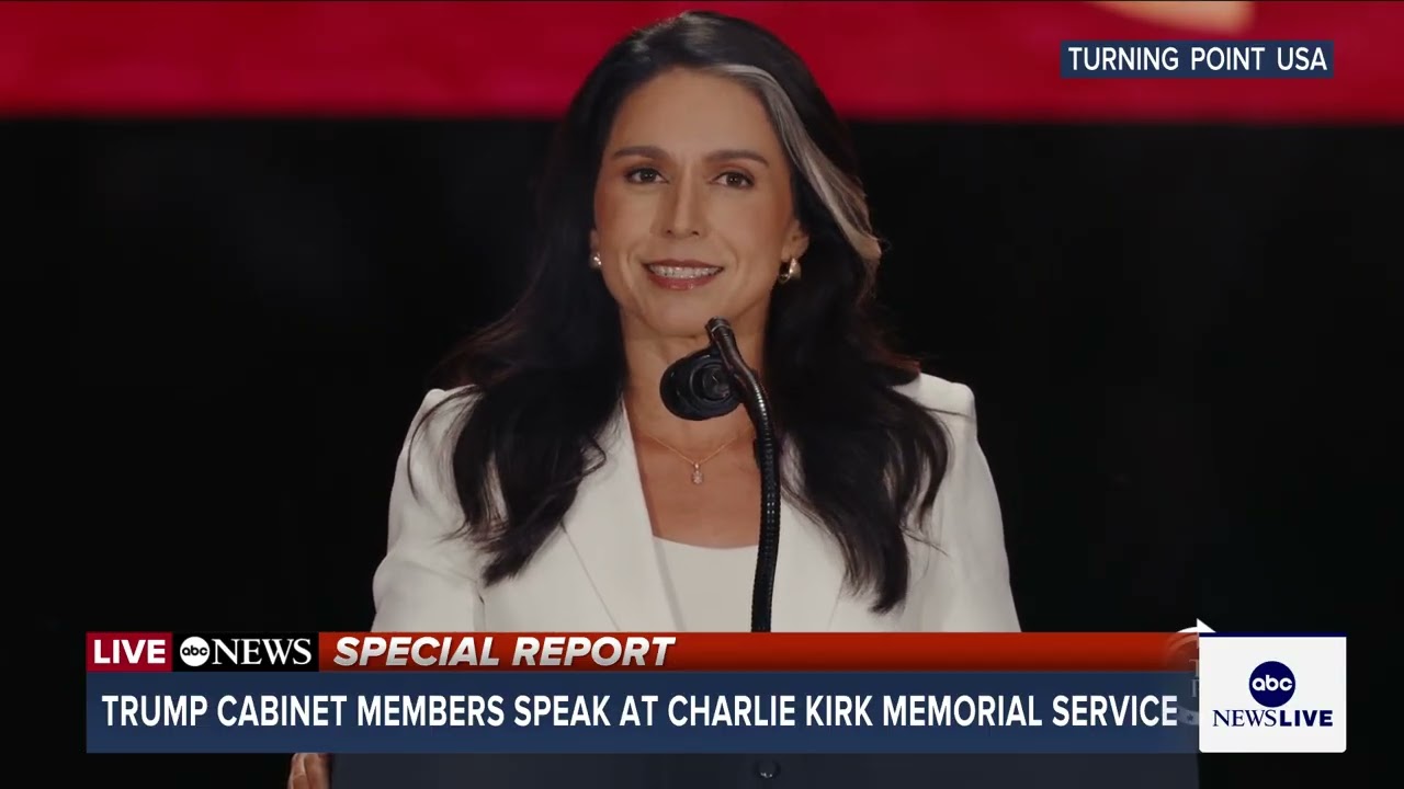 Director of National Intelligence Tulsi Gabbard says free speech must be protected 'at all costs'