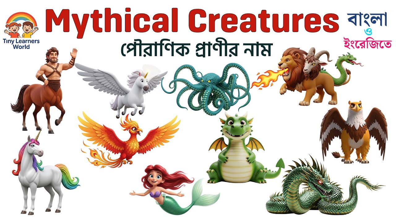 কাল্পনিক প্রাণী | Mythical Creatures Inspired by Real Animals | Dragon, Unicorn #mythicalcreatures