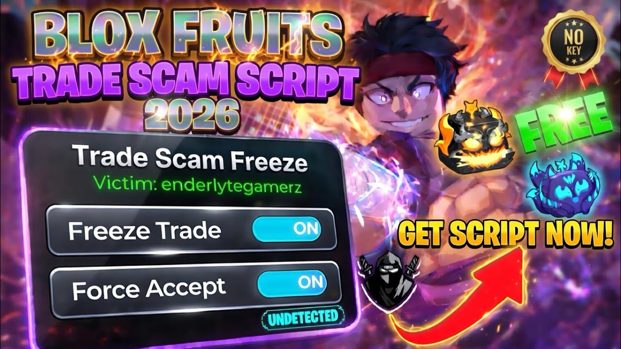 😈 [BEST 2026] Blox Fruits Trade Scam Script | Freeze Trade + Force Accept | NO KEY Working!