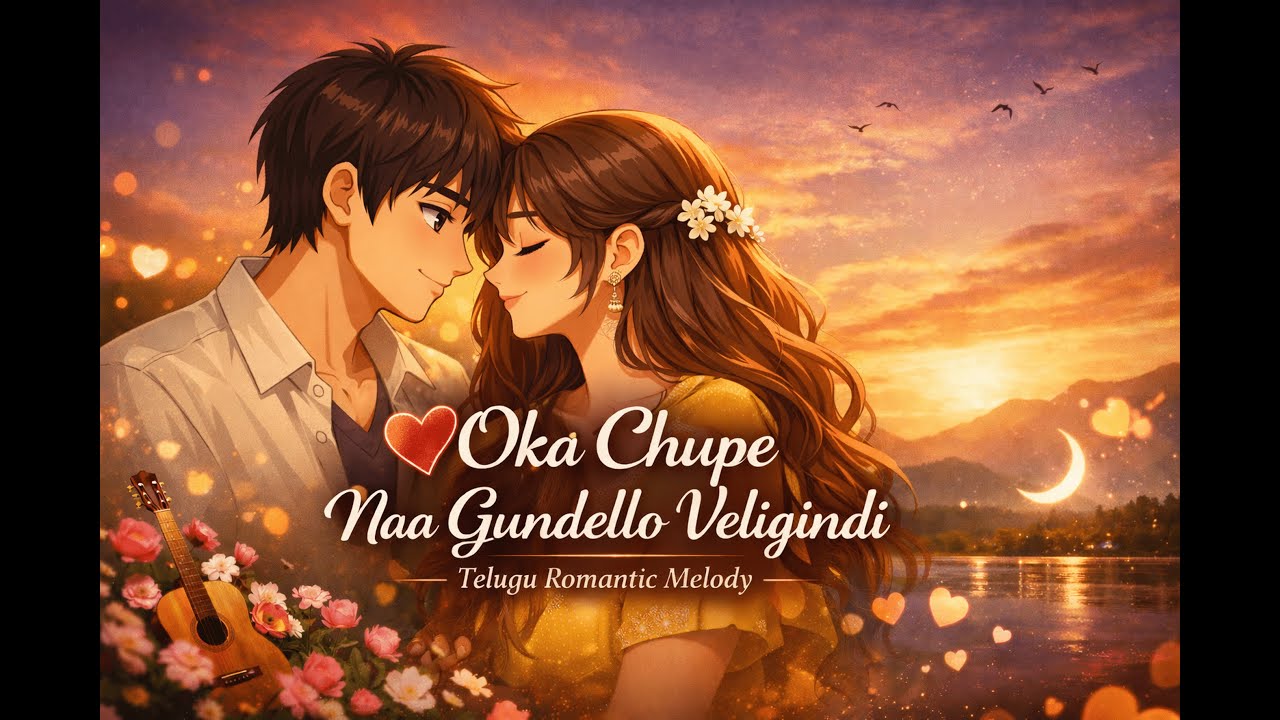 Oka Chupe Naa Gundello Veligindi | Telugu Romantic Melody