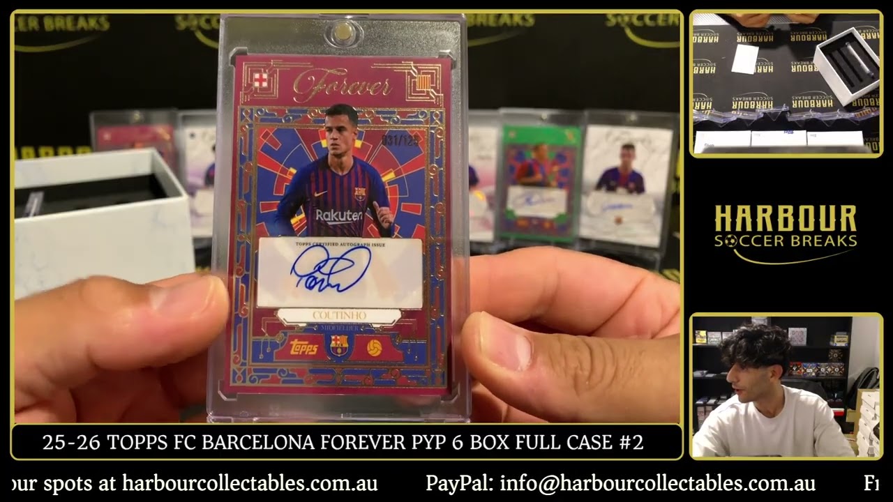 Распродажа №2 - 25/26 Topps Barcelona Forever PYP, полный кейс из 6 коробок