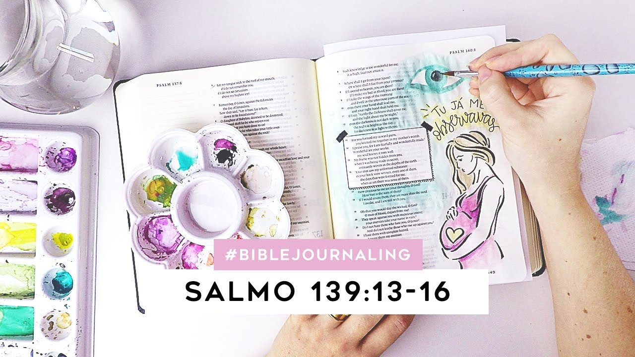 BIBLE JOURNALING COM AQUARELA | Amanda Bravo