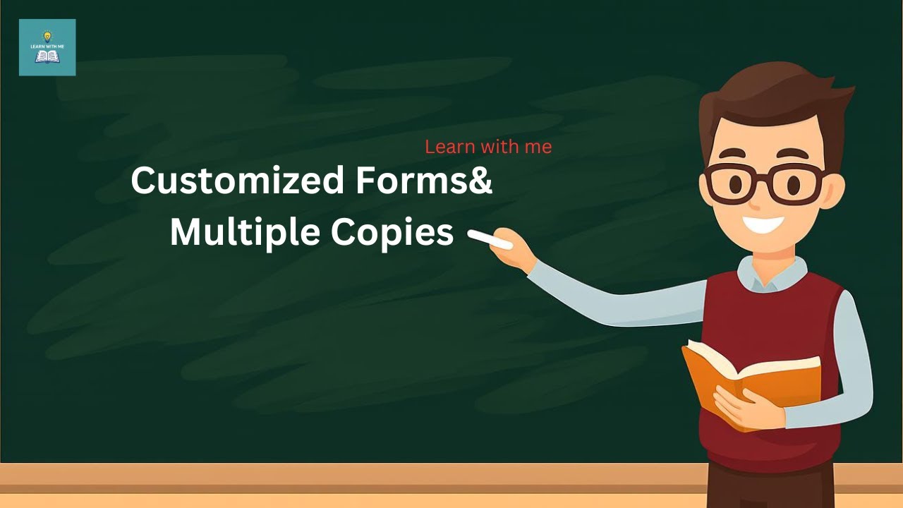 Customized Forms Inference logic