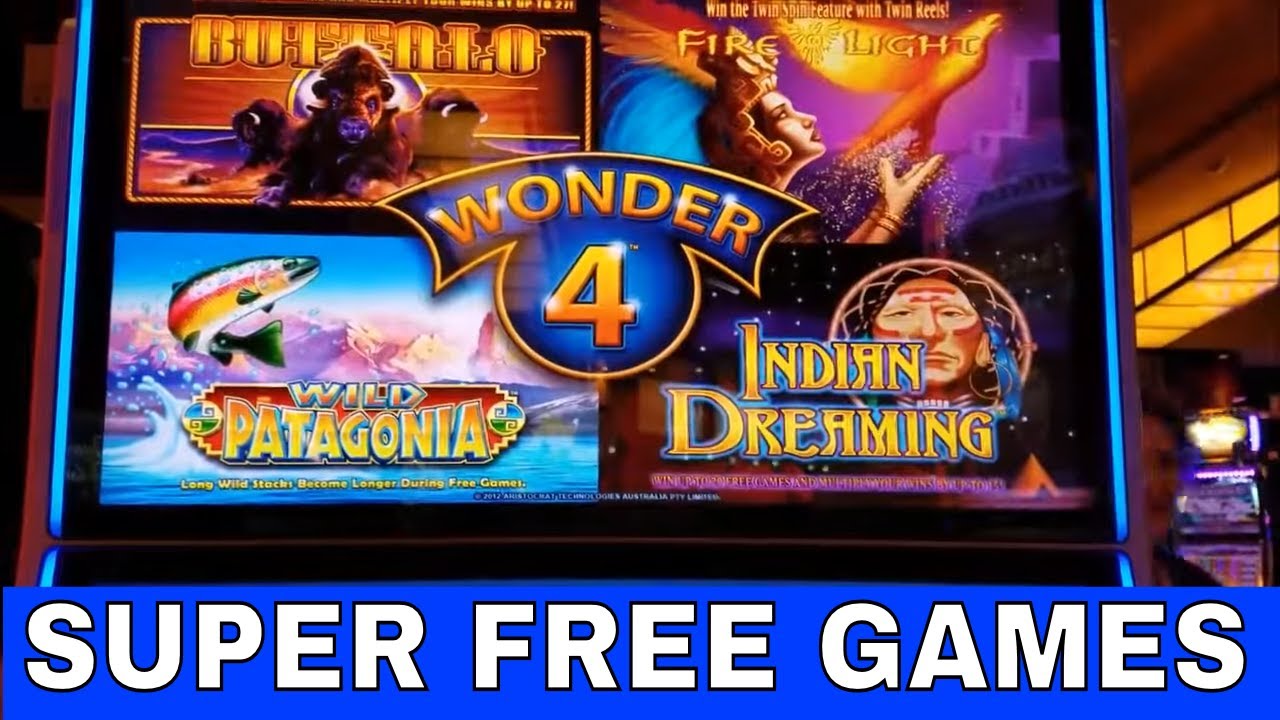 Wonder 4 Indian Dreaming Slot Machine BONUS Super Free Games