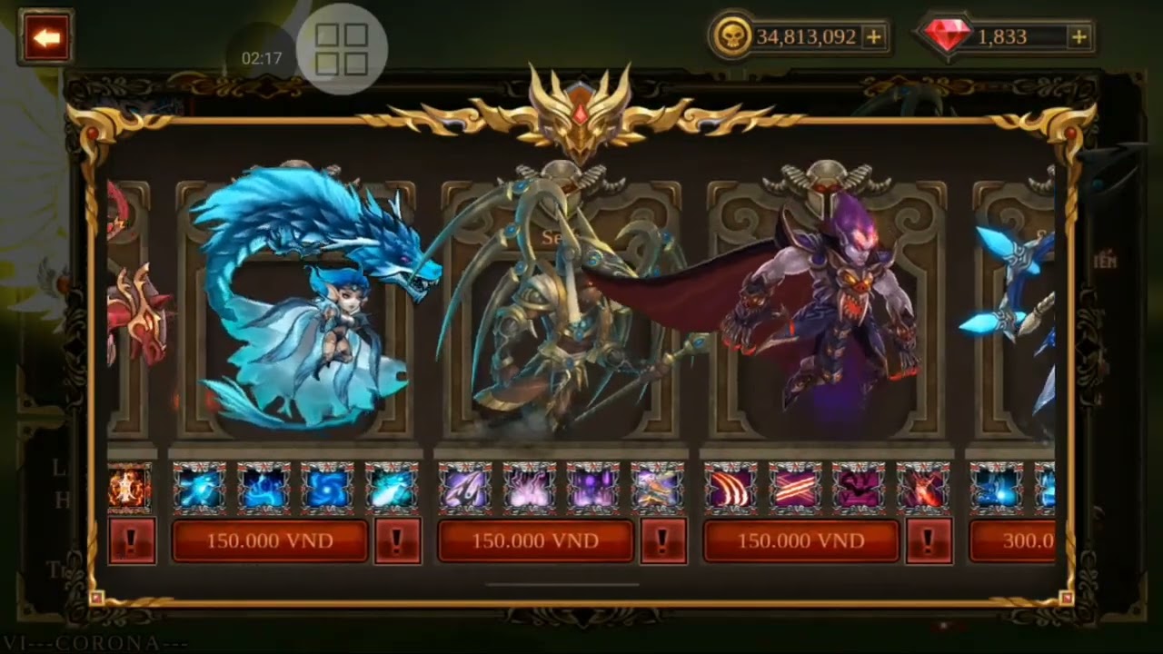 Chế Seth 100 cho acc chính | Epic Heroes War 