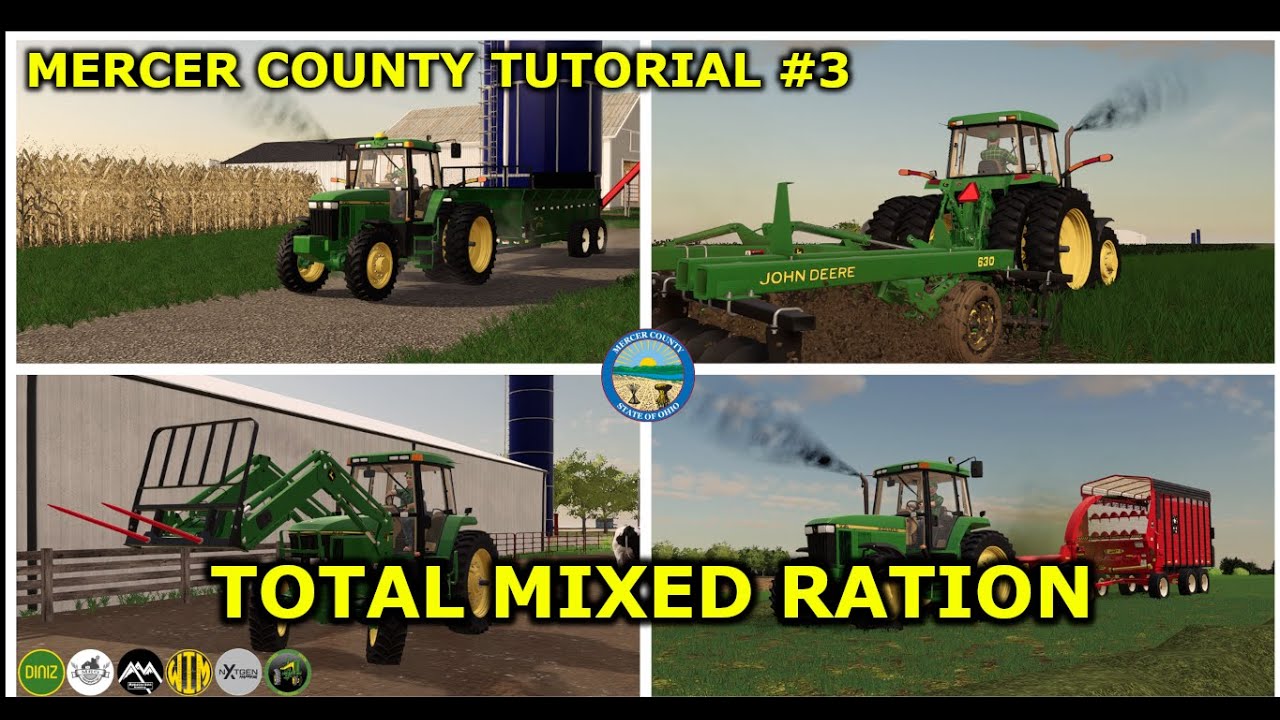 FS19|Mercer County Tutorial #3: TMR and Cattle Feed Changes