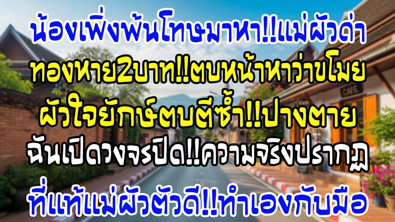 น้องฉันพ้นโทษ แม่ผัวใส่ร้ายขโมยทอง2บาท ผัวทำร้ายเขา ฉันเปิดกล้อง…ความจริงโผล่