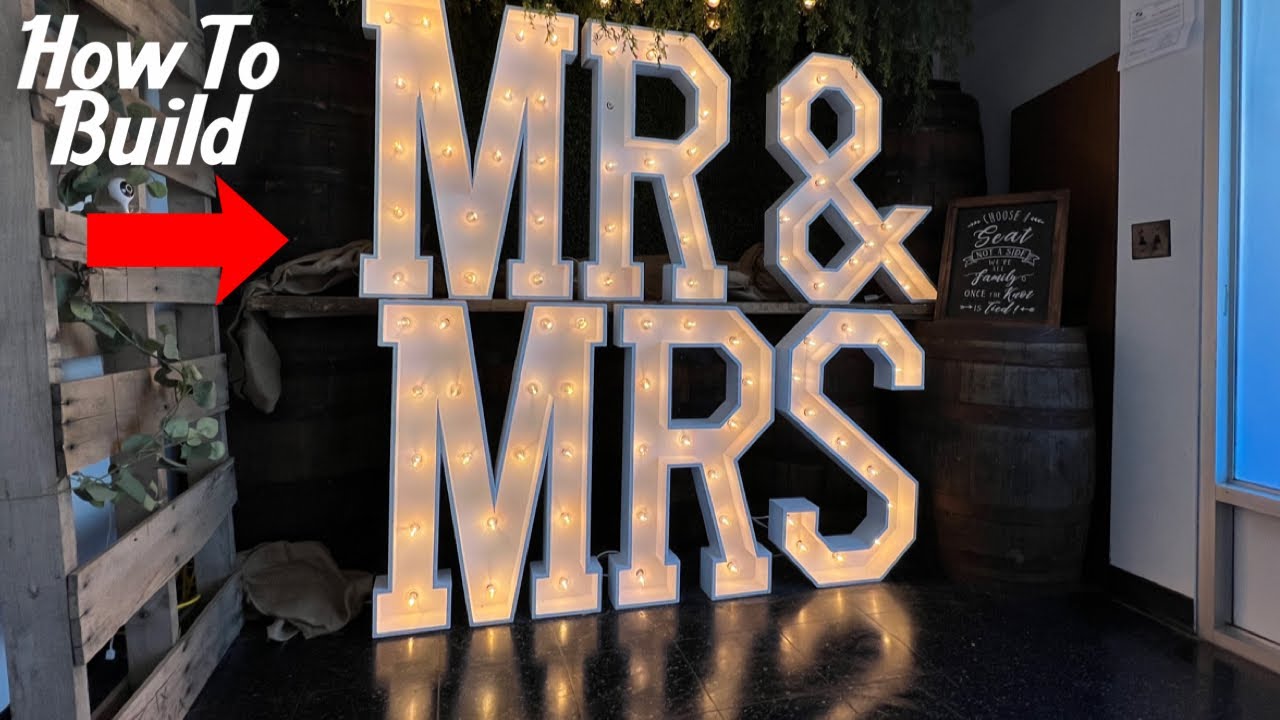 How To Make Marquee Letters [ Lights / Cuts / Measurements / Build Method / Blueprints ]