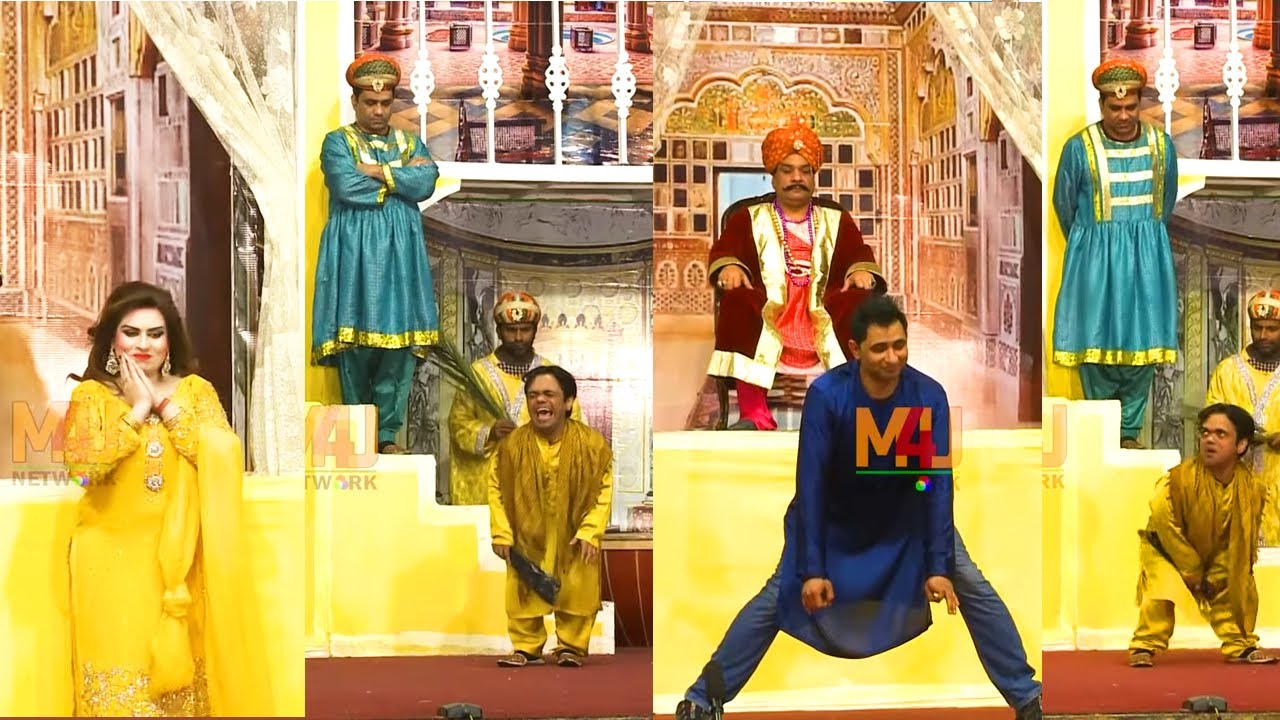 Vicky Kodu and Amjad Rana with Saira Maher, Qaiser Piya | Stage Drama Shahensha | Comedy Clip 2020