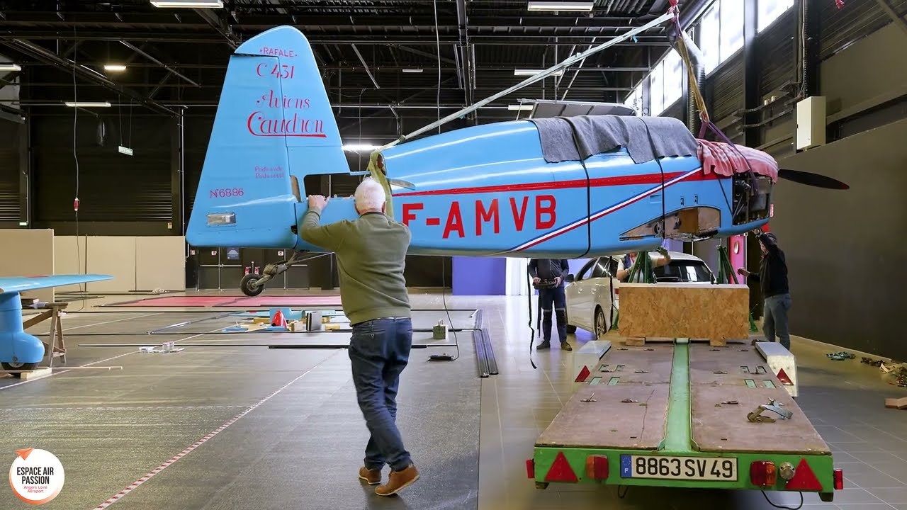 Voyage du Caudron Rafale à la Foire d'Angers
