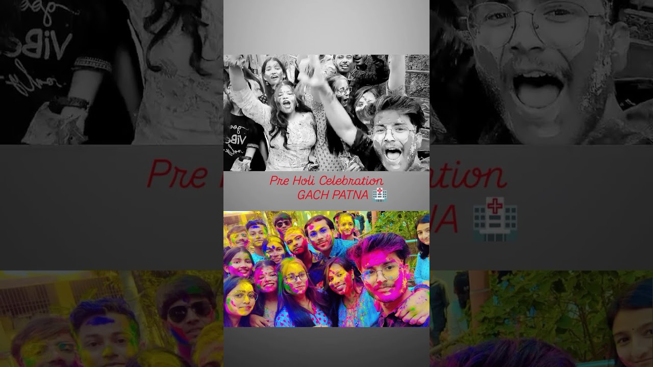 Pre Holi Celebration in my college GACH PATNA#medico #college #bams #holi #shorts #bihar #dance
