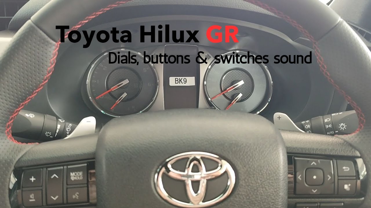 Toyota Hilux GR - Dials, Buttons and switches sound ASMR