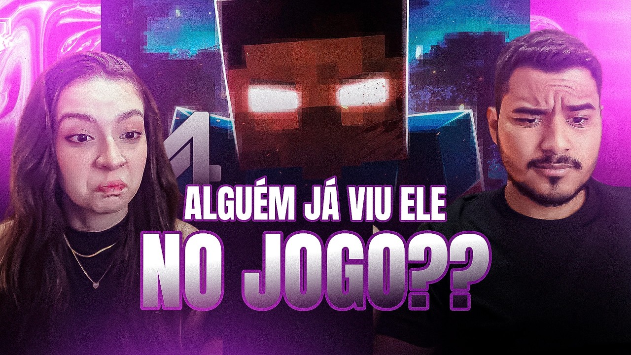 CASAL REAGE: Herobrine (Minecraft) - Sua Pele & Olhos Brancos | M4rkim