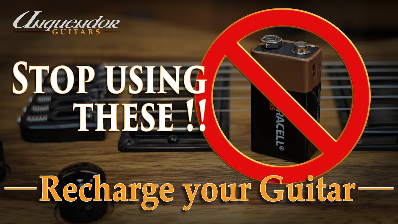 How to install an Universal USB Rechargeable Guitar Battery Pack - Tutorial