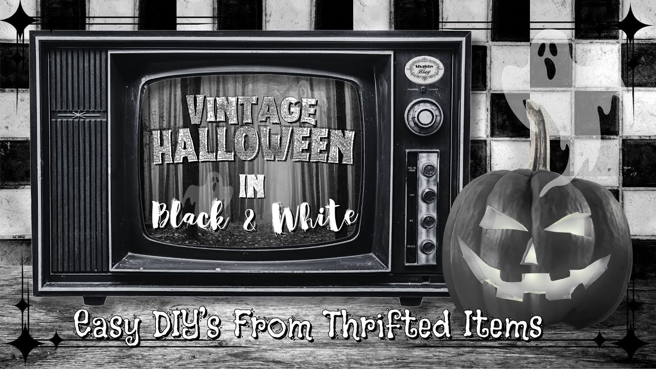 DIY Vintage Halloween Decor / A Black & White Halloween / 1313 Mockingbird Lane