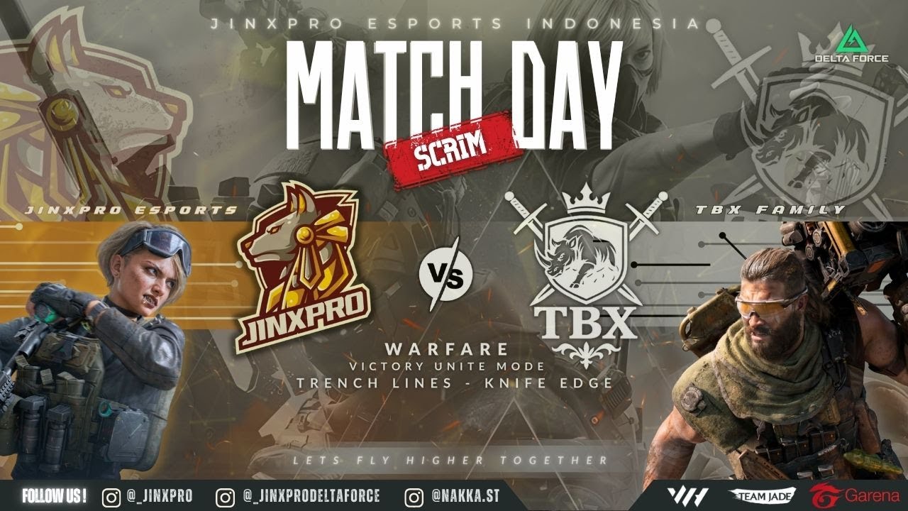 FUNMATCH SCRIM JINXPRO VS TBX FAM | DELTA FORCE MOBILE INDONESIA #deltaforcemobile