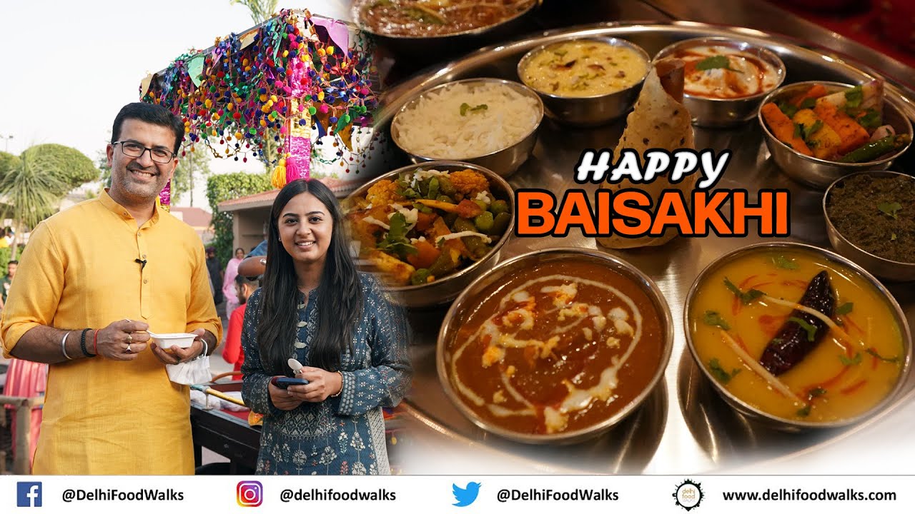 BEST Punjabi Thaali with LASSI I Maa Ki Dal & TRIANGLE Parantha I BAISAKHI Celebrations in PUNJAB