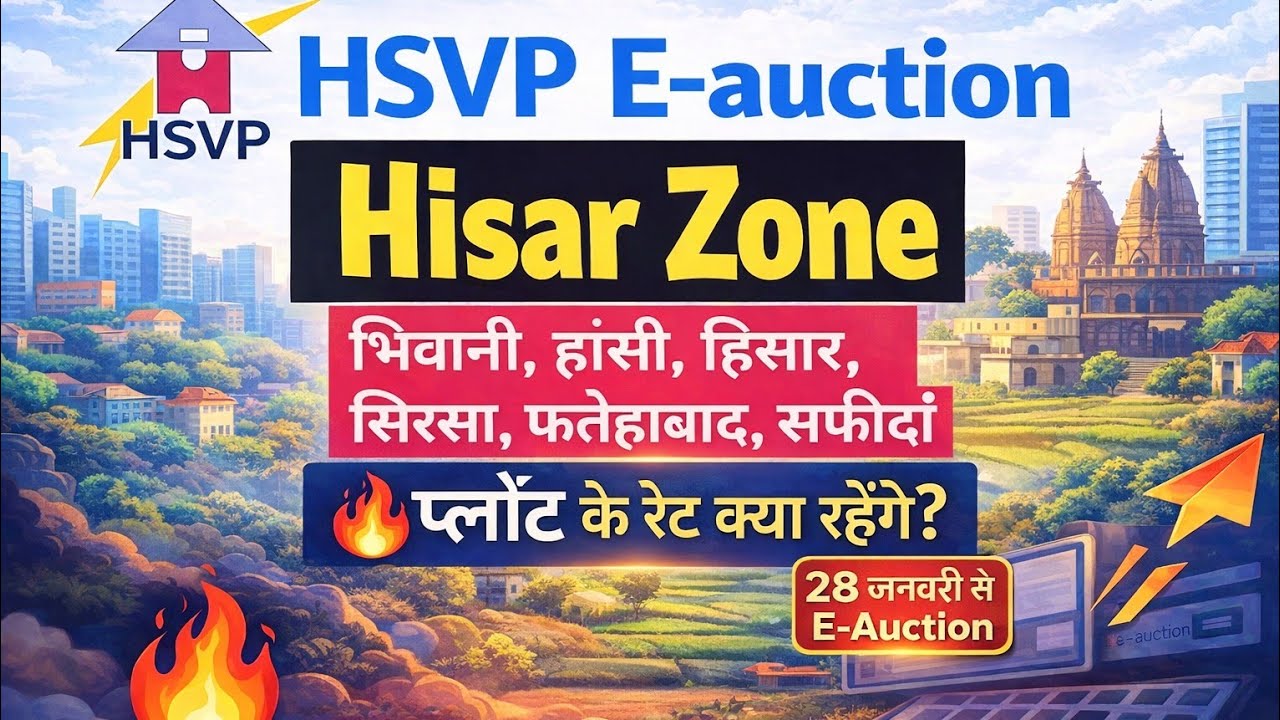 Hisar Zone HSVP Plot Rates 🔥 | Bhiwani Hisar Sirsa Fatehabad Safido | #hsvpeauction #hisarproperty