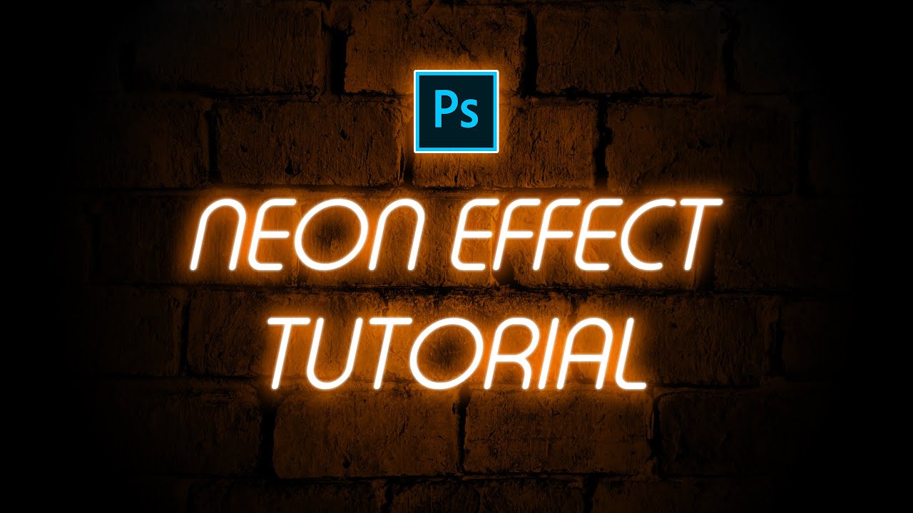 Neon Light Text Effect in Photoshop | Photoshop Tutorial | Go For Graphics