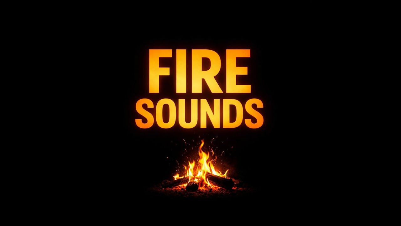Warm Fire Crackling at Night 🌙 | Relaxing Fireplace Sounds