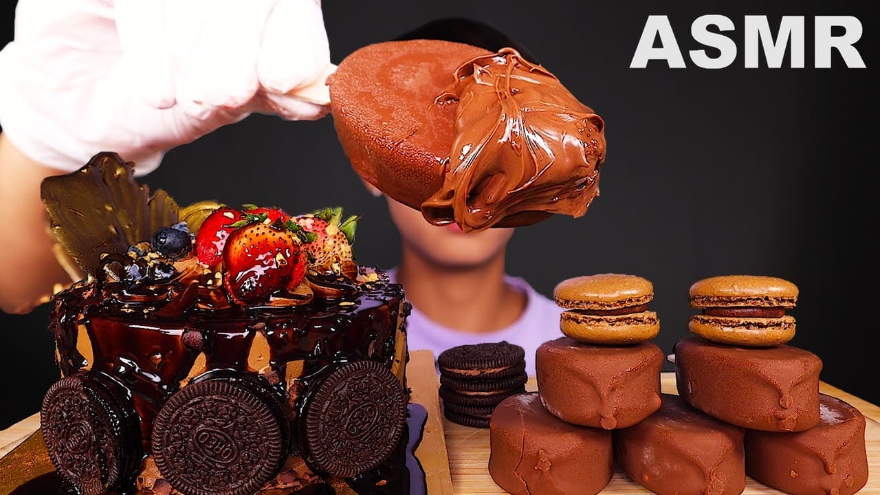 ASMR 400K CELEBRATION 🎂🎊 | CHOCOLATE CAKE🍫 OREO COOKIES + ICE CREAM (Eating Sound) | MAR ASMR