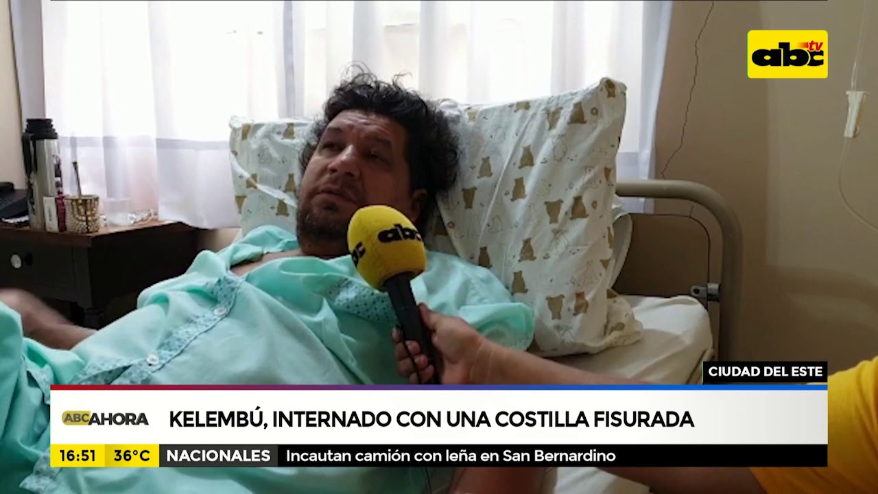 Kelembú, internado con una costilla fisurada
