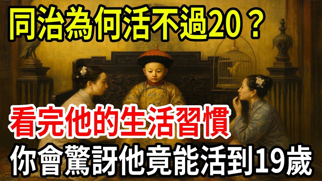 同治皇帝為何短命？揭開他荒唐日常，能活到19歲已是奇蹟！