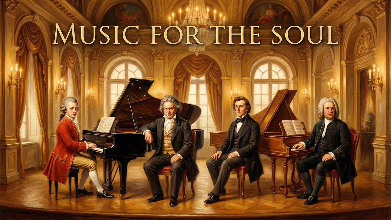 Classical music relaxes the soul and heart - Mozart, Chopin, Beethoven, Bach, Tchaikovsky