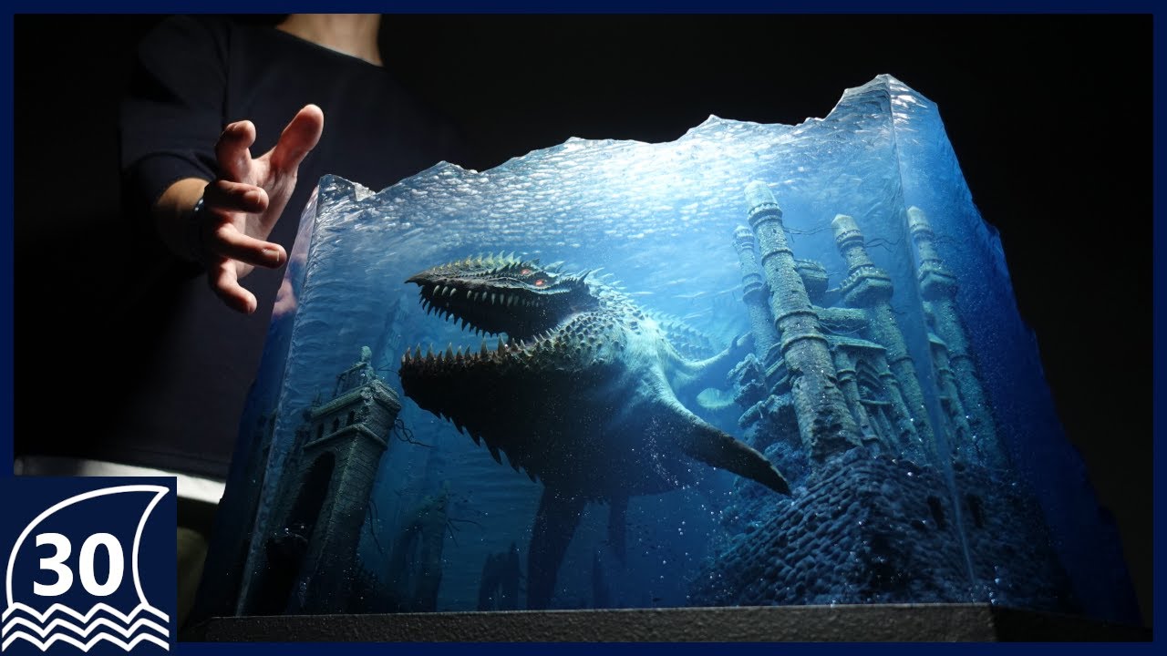 Heavy and Gigantic Ancient Whale Resin Art