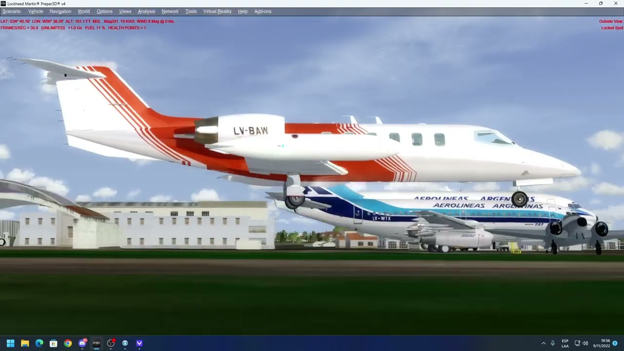 SADM-SADF | LJ35 | LV-BAW | 2000 Aerosistema | Vatsim