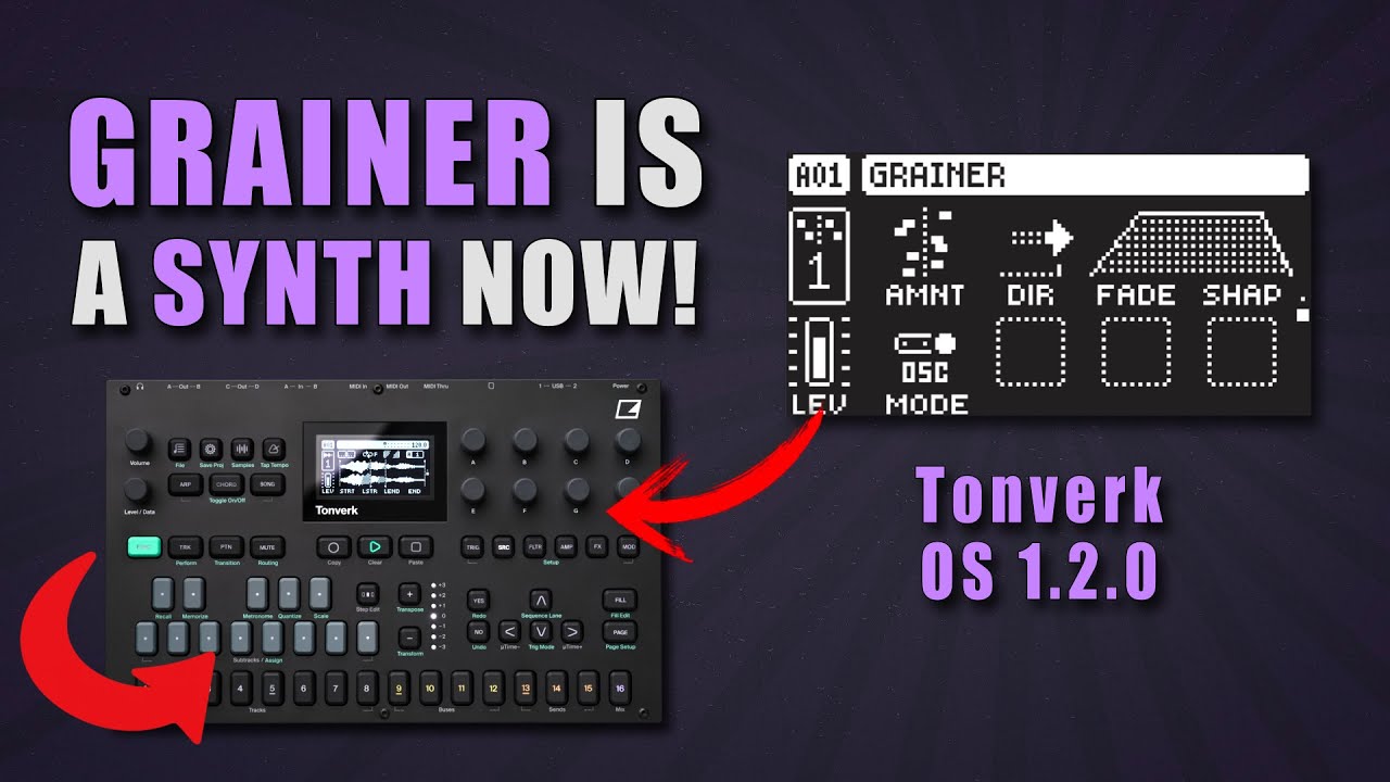 This Update is HUGE - Single Cycle Waveforms with Grainer on Tonverk OS 1.2.0