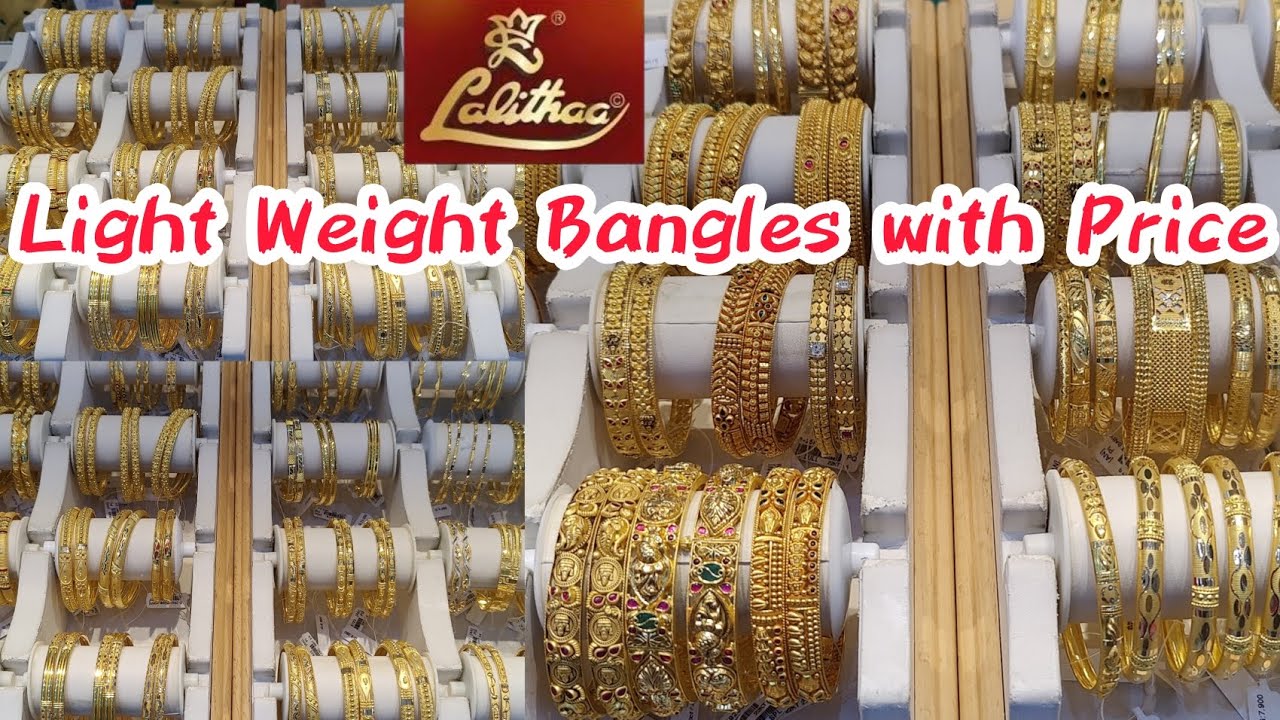 Lalithaa Jewellery Light Weight Bangles with Price Details/ Dailywear & Fancy Functionwear Bangles