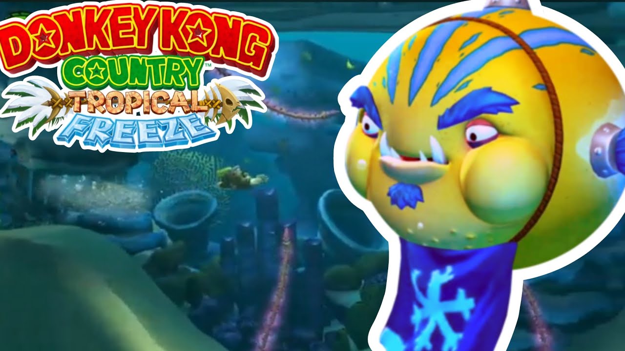 Donkey Kong Country Tropicale Freeze  #11  Fiesta Kawum Koralligalli 4k Fisch & Schimps 100%