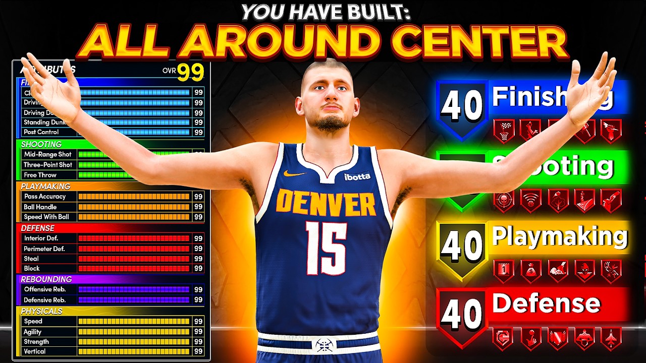 *НОВЫЙ* ЛУЧШИЙ БИЛД ЦЕНТРОВОГО в NBA 2K27! ПОЛУБОЖЕСТВЕННЫЙ ПОППЕР! Лучший билд NBA 2K27