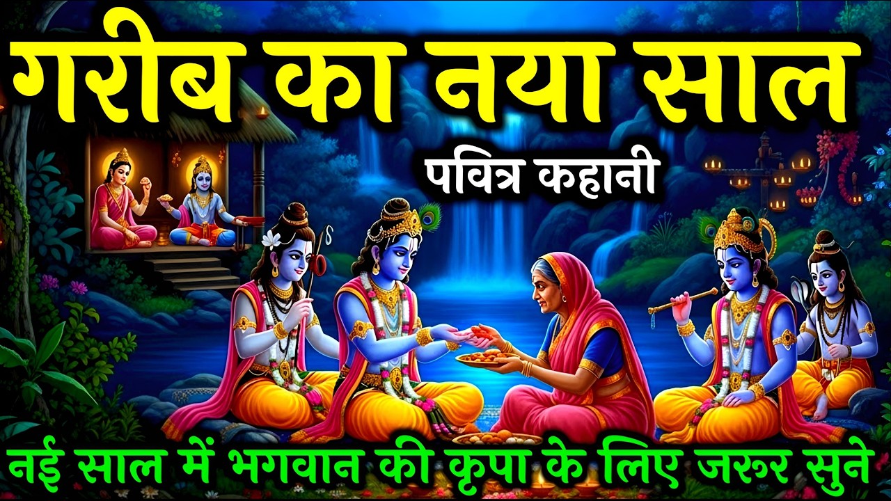 एक गरीब महिला ने कैसे मनाया नया साल| krishna motivational video | krishna vani bhagwat Gita #krishna
