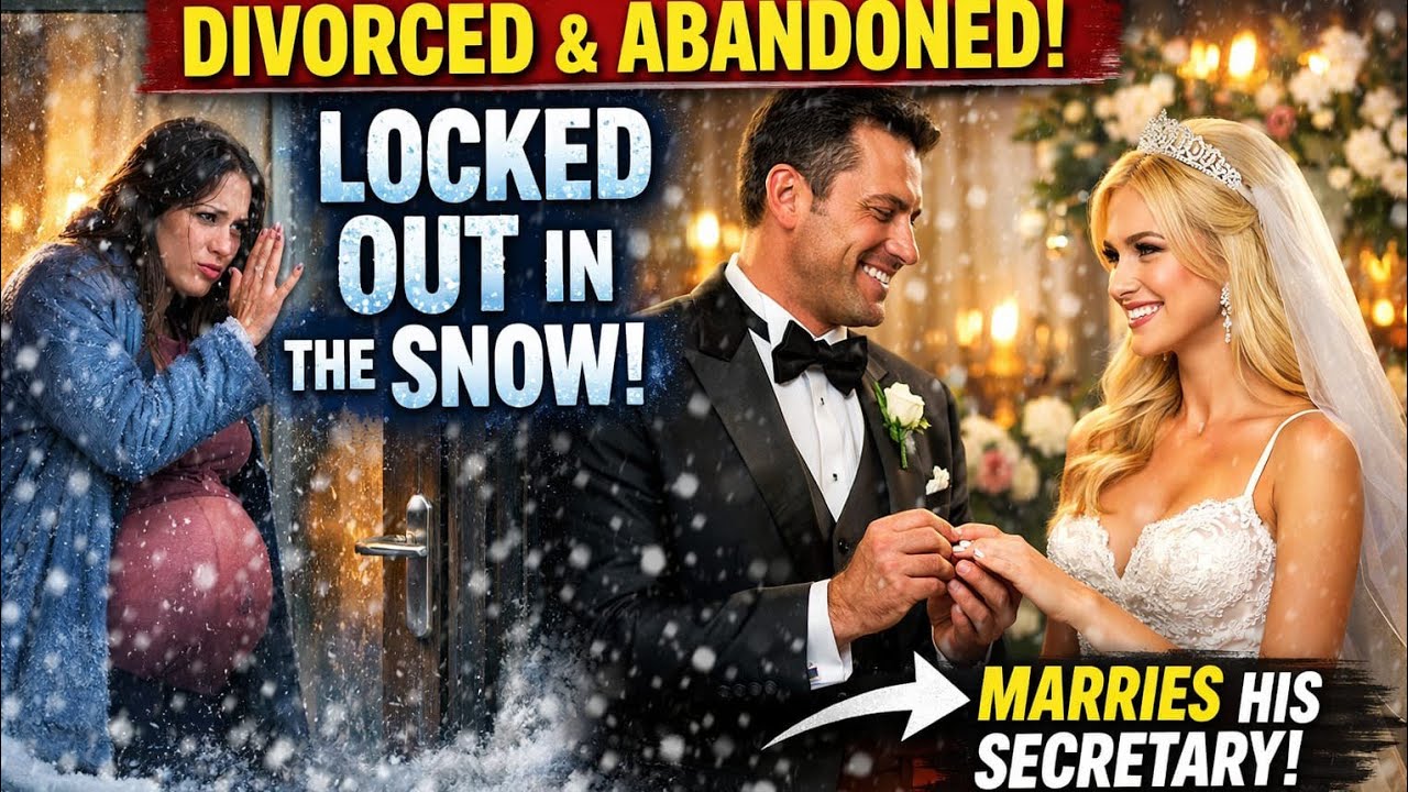 After Signing Divorced Papers, Billionaire Locked Pregnant Wife Out In The Snow To Marry His...